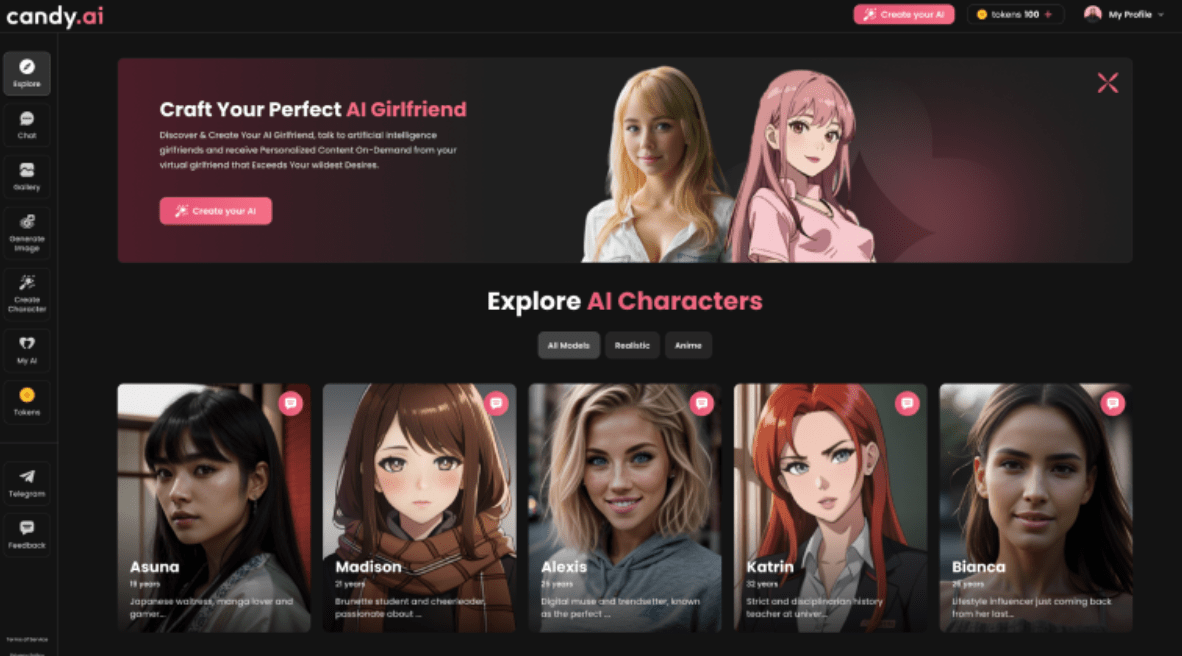 ai chat, characters, ai girlfriend porn