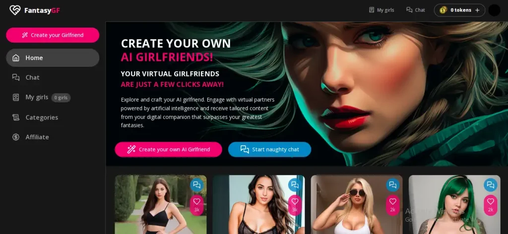 FantasyGF the best AI Girlfriend app and Hentai girlfriend generator