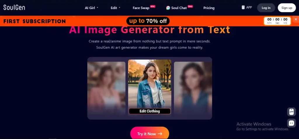 SoulGen one of the best AI nude generator